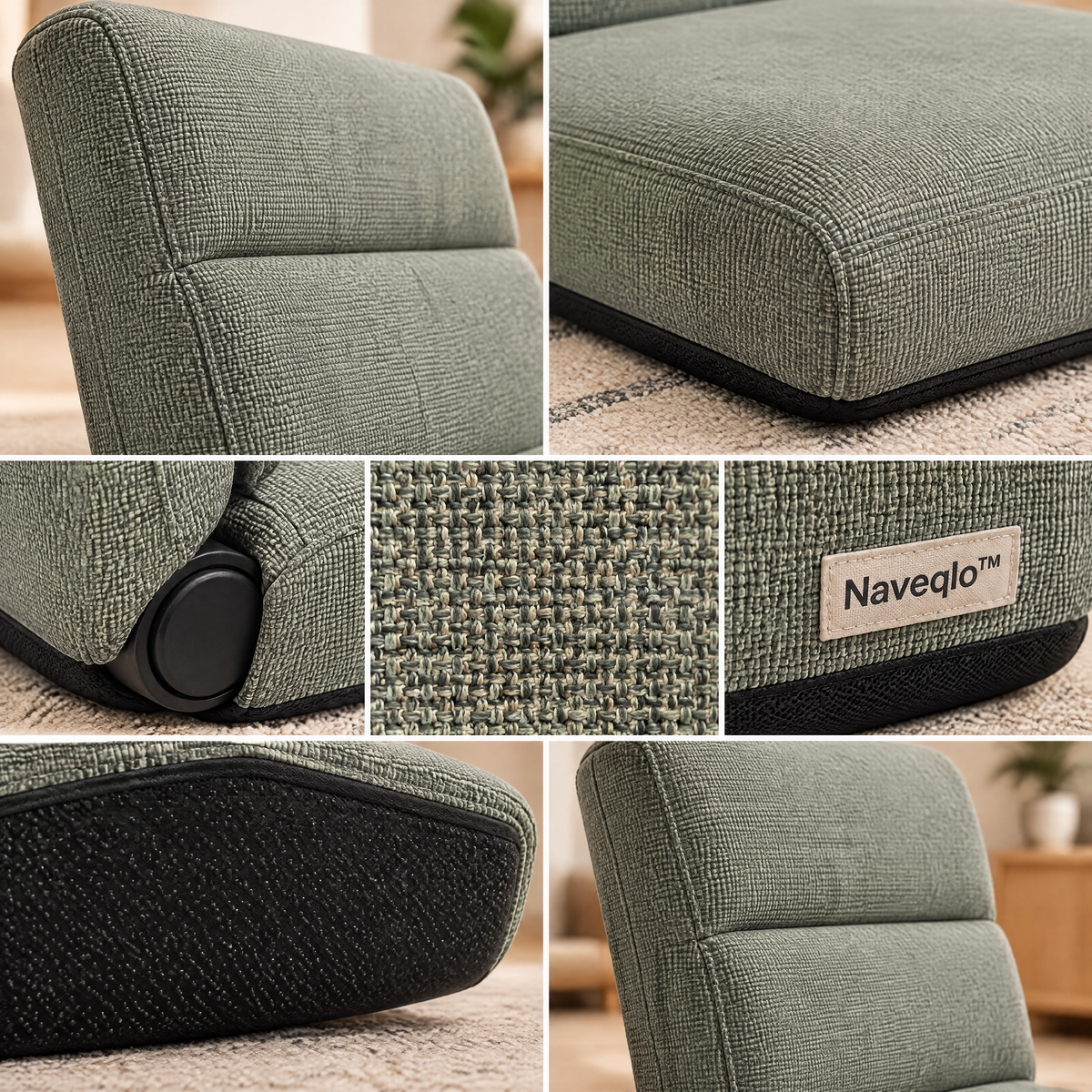 Naveqlo™ FoldNest Folding Floor Lounge Chair image 4